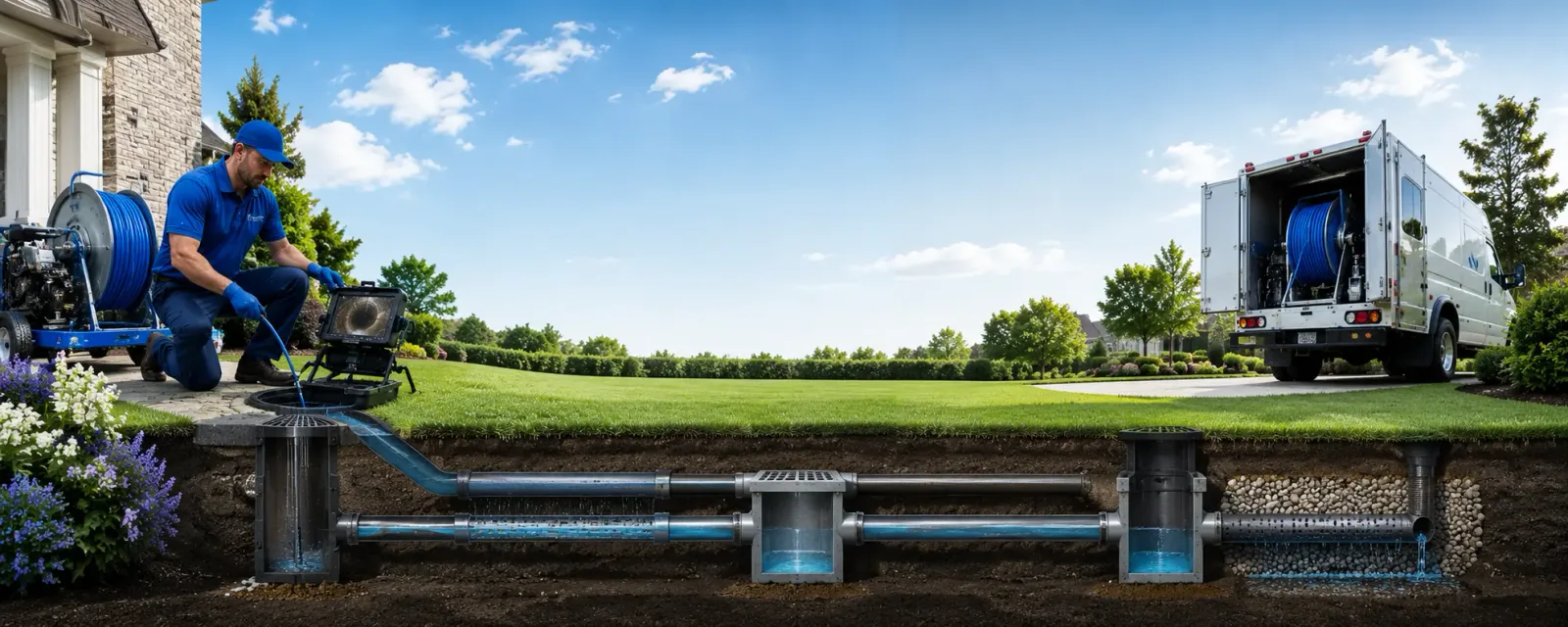 Outdoor drain cleaning information for Ansted, WV